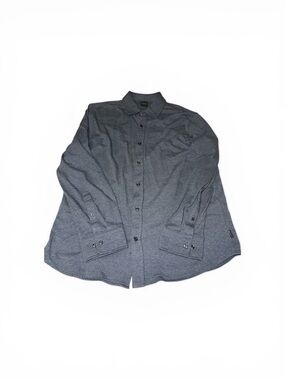 Men's Long-Sleeve Casual Button-Down Shirt - Blue